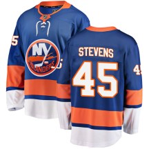 New York Islanders Youth John Stevens Fanatics Branded Breakaway Blue Home Jersey