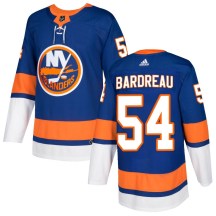 New York Islanders Men's Cole Bardreau Adidas Authentic Royal Home Jersey
