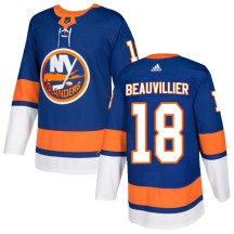 New York Islanders Men's Anthony Beauvillier Adidas Authentic Royal Home Jersey
