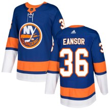 New York Islanders Men's Scott Eansor Adidas Authentic Royal Home Jersey