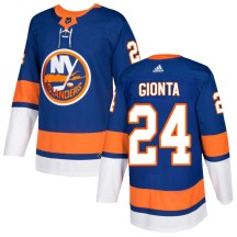 New York Islanders Men's Stephen Gionta Adidas Authentic Royal Home Jersey