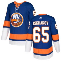 New York Islanders Men's Ruslan Iskhakov Adidas Authentic Royal Home Jersey