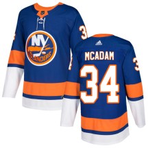 New York Islanders Men's Eamon McAdam Adidas Authentic Royal Home Jersey