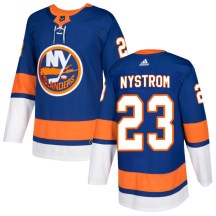 New York Islanders Men's Bob Nystrom Adidas Authentic Royal Home Jersey