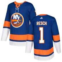 New York Islanders Men's Glenn Resch Adidas Authentic Royal Home Jersey