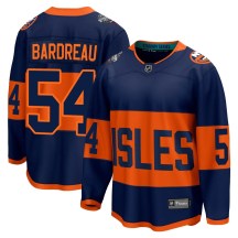 New York Islanders Men's Cole Bardreau Fanatics Branded Breakaway Navy 2024 Stadium Series Jersey