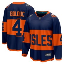 New York Islanders Men's Samuel Bolduc Fanatics Branded Breakaway Navy 2024 Stadium Series Jersey