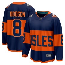 New York Islanders Men's Noah Dobson Fanatics Branded Breakaway Navy 2024 Stadium Series Jersey