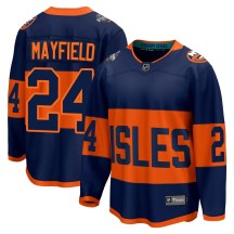 New York Islanders Men's Scott Mayfield Fanatics Branded Breakaway Navy 2024 Stadium Series Jersey