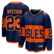 New York Islanders Men's Bob Nystrom Fanatics Branded Breakaway Navy 2024 Stadium Series Jersey