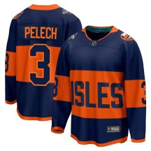 New York Islanders Men's Adam Pelech Fanatics Branded Breakaway Navy 2024 Stadium Series Jersey