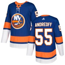 New York Islanders Youth Andy Andreoff Adidas Authentic Royal Home Jersey