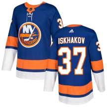 New York Islanders Youth Ruslan Iskhakov Adidas Authentic Royal Home Jersey