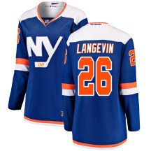 New York Islanders Women's Dave Langevin Fanatics Branded Breakaway Blue Alternate Jersey
