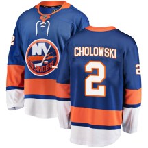 New York Islanders Men's Dennis Cholowski Fanatics Branded Breakaway Blue Home Jersey