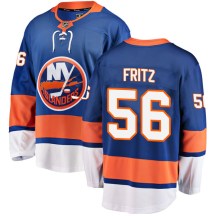 New York Islanders Men's Tanner Fritz Fanatics Branded Breakaway Blue Home Jersey