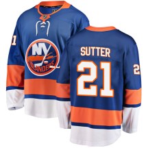 New York Islanders Men's Brent Sutter Fanatics Branded Breakaway Blue Home Jersey