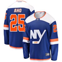 New York Islanders Men's Sebastian Aho Fanatics Branded Breakaway Blue Alternate Jersey