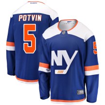 New York Islanders Men's Denis Potvin Fanatics Branded Breakaway Blue Alternate Jersey