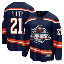 New York Islanders Youth Brent Sutter Fanatics Branded Breakaway Navy Special Edition 2.0 Jersey