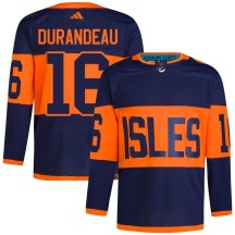 New York Islanders Men's Arnaud Durandeau Adidas Authentic Navy 2024 Stadium Series Primegreen Jersey