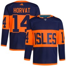 New York Islanders Men's Bo Horvat Adidas Authentic Navy 2024 Stadium Series Primegreen Jersey