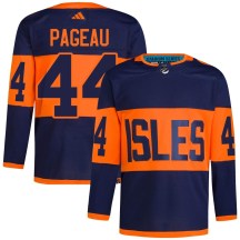 New York Islanders Men's Jean-Gabriel Pageau Adidas Authentic Navy 2024 Stadium Series Primegreen Jersey
