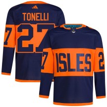 New York Islanders Men's John Tonelli Adidas Authentic Navy 2024 Stadium Series Primegreen Jersey