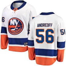 New York Islanders Men's Andy Andreoff Fanatics Branded Breakaway White Away Jersey