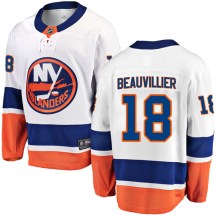 New York Islanders Men's Anthony Beauvillier Fanatics Branded Breakaway White Away Jersey