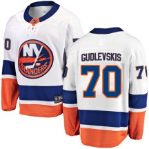 New York Islanders Men's Kristers Gudlevskis Fanatics Branded Breakaway White Away Jersey