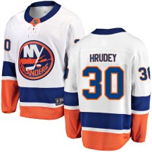 New York Islanders Men's Kelly Hrudey Fanatics Branded Breakaway White Away Jersey