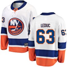 New York Islanders Men's Loic Leduc Fanatics Branded Breakaway White Away Jersey