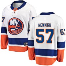 New York Islanders Men's Reece Newkirk Fanatics Branded Breakaway White Away Jersey