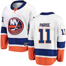 New York Islanders Men's Zach Parise Fanatics Branded Breakaway White Away Jersey