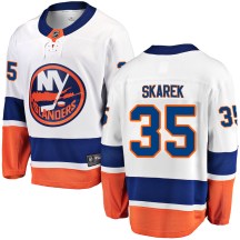 New York Islanders Men's Jakub Skarek Fanatics Branded Breakaway White Away Jersey