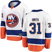 New York Islanders Men's Billy Smith Fanatics Branded Breakaway White Away Jersey