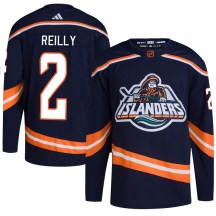 New York Islanders Youth Mike Reilly Adidas Authentic Navy Reverse Retro 2.0 Jersey