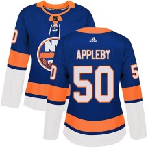 New York Islanders Women's Kenneth Appleby Adidas Authentic Royal Home Jersey