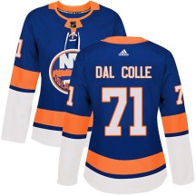 New York Islanders Women's Michael Dal Colle Adidas Authentic Royal Home Jersey