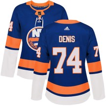 New York Islanders Women's Travis St. Denis Adidas Authentic Royal Home Jersey