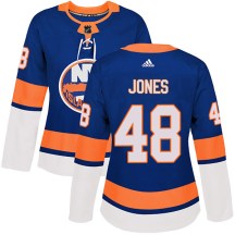 New York Islanders Women's Connor Jones Adidas Authentic Royal Home Jersey