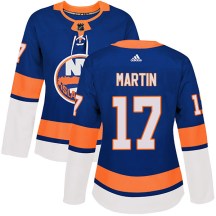 New York Islanders Women's Matt Martin Adidas Authentic Royal Home Jersey