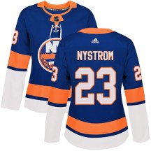 New York Islanders Women's Bob Nystrom Adidas Authentic Royal Home Jersey
