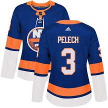 New York Islanders Women's Adam Pelech Adidas Authentic Royal Home Jersey