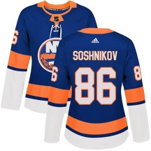 New York Islanders Women's Nikita Soshnikov Adidas Authentic Royal Home Jersey