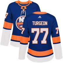 New York Islanders Women's Pierre Turgeon Adidas Authentic Royal Home Jersey