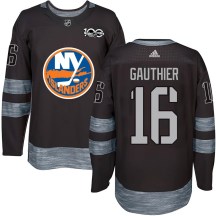 New York Islanders Youth Julien Gauthier Authentic Black 1917-2017 100th Anniversary Jersey