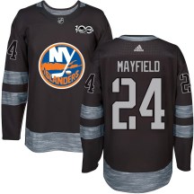 New York Islanders Youth Scott Mayfield Authentic Black 1917-2017 100th Anniversary Jersey