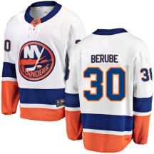 New York Islanders Youth Jean-Francois Berube Fanatics Branded Breakaway White Away Jersey